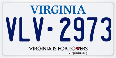 VA license plate VLV2973
