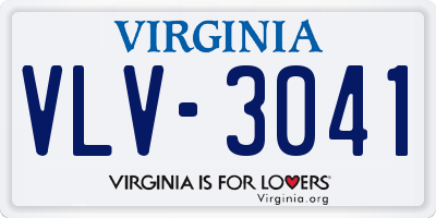 VA license plate VLV3041