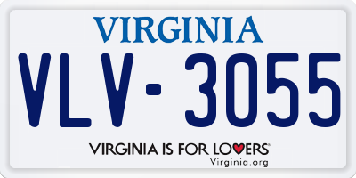 VA license plate VLV3055