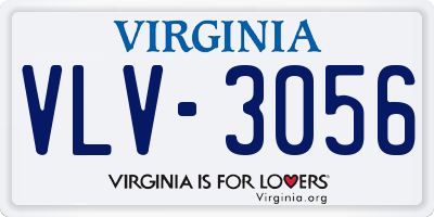 VA license plate VLV3056