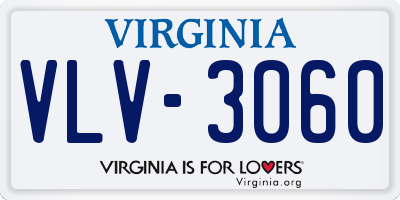 VA license plate VLV3060