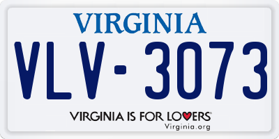VA license plate VLV3073