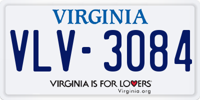 VA license plate VLV3084