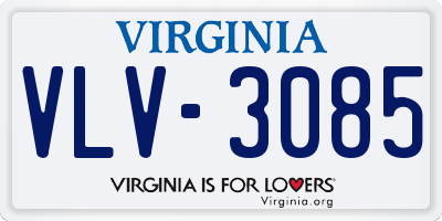 VA license plate VLV3085