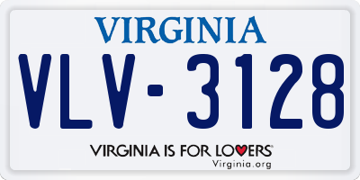 VA license plate VLV3128