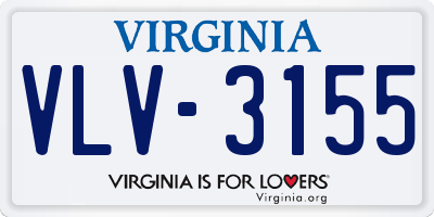 VA license plate VLV3155