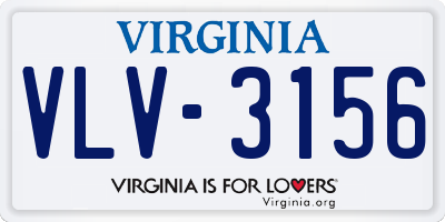 VA license plate VLV3156