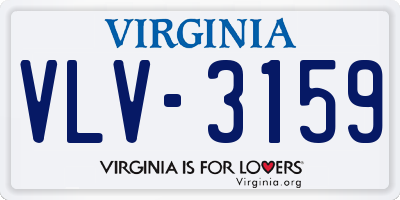 VA license plate VLV3159