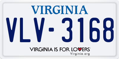 VA license plate VLV3168