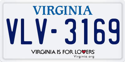 VA license plate VLV3169