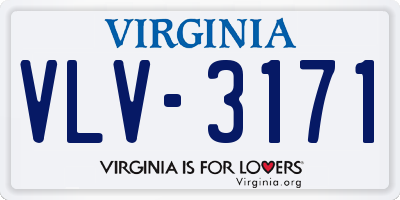 VA license plate VLV3171
