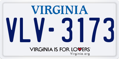 VA license plate VLV3173