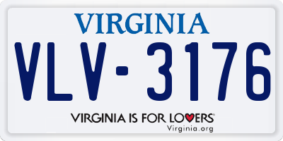 VA license plate VLV3176