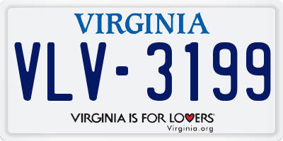 VA license plate VLV3199