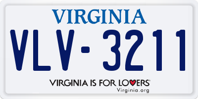 VA license plate VLV3211