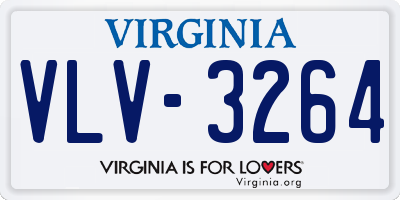 VA license plate VLV3264