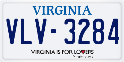 VA license plate VLV3284