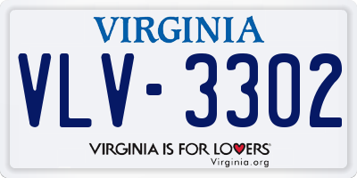 VA license plate VLV3302