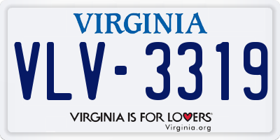 VA license plate VLV3319