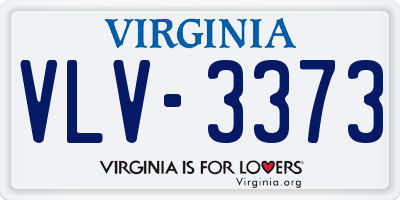 VA license plate VLV3373