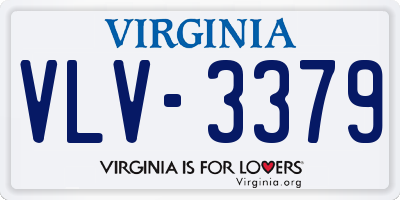 VA license plate VLV3379