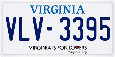VA license plate VLV3395