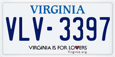 VA license plate VLV3397