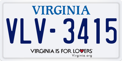 VA license plate VLV3415