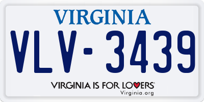 VA license plate VLV3439