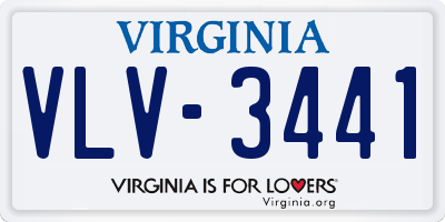 VA license plate VLV3441