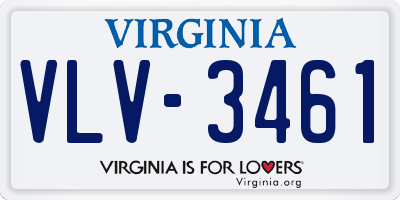 VA license plate VLV3461