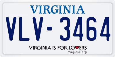 VA license plate VLV3464