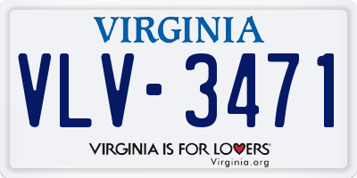 VA license plate VLV3471