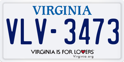 VA license plate VLV3473