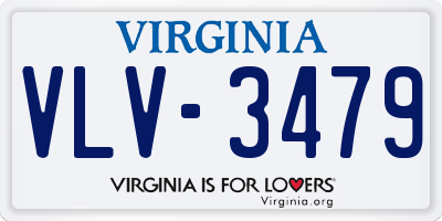 VA license plate VLV3479