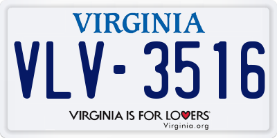VA license plate VLV3516
