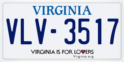 VA license plate VLV3517