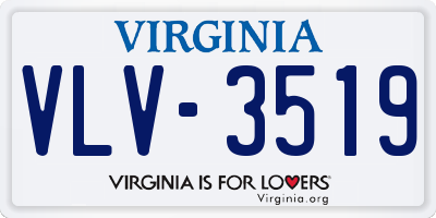 VA license plate VLV3519