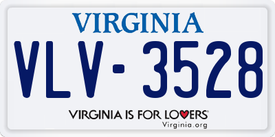 VA license plate VLV3528