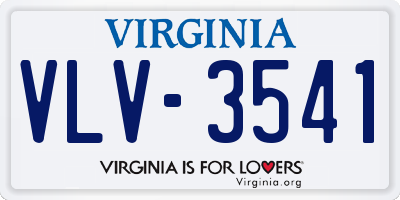 VA license plate VLV3541