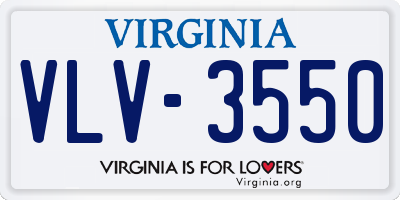 VA license plate VLV3550