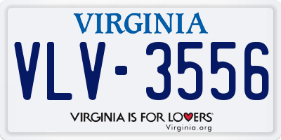 VA license plate VLV3556