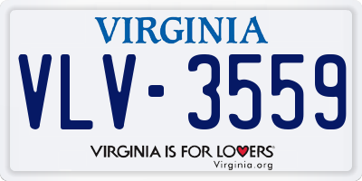 VA license plate VLV3559