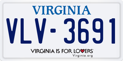 VA license plate VLV3691