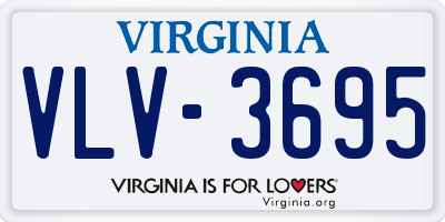 VA license plate VLV3695