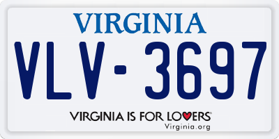 VA license plate VLV3697