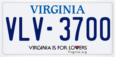 VA license plate VLV3700