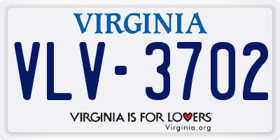 VA license plate VLV3702