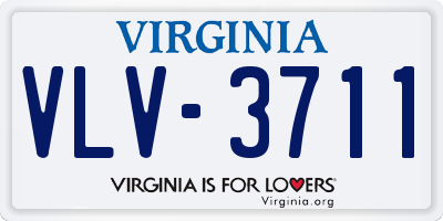 VA license plate VLV3711