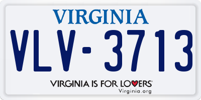 VA license plate VLV3713